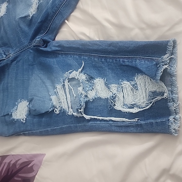 Nyco frayed skinny Bermuda shorts - Picture 3 of 4